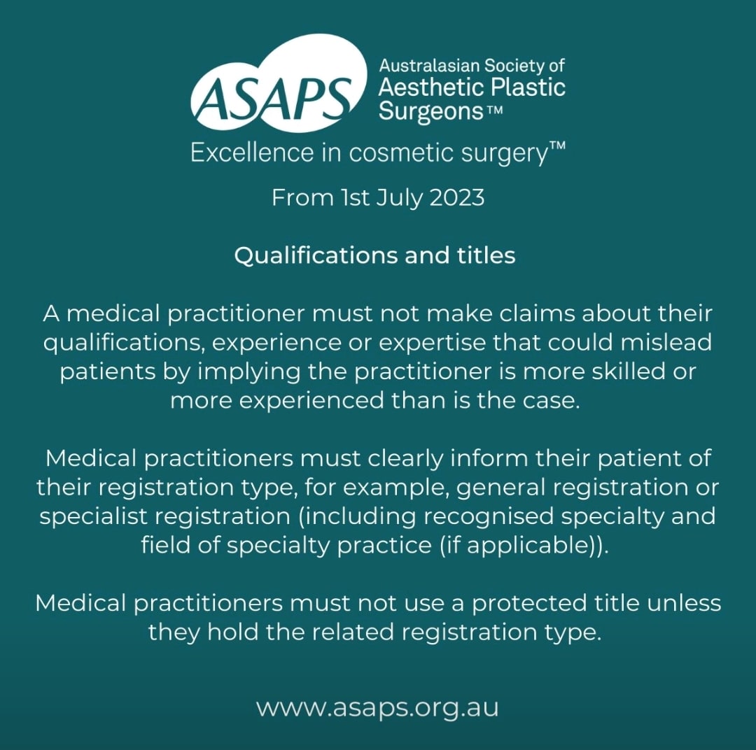 AHPRA Regulations for Cosmetic Surgery 2